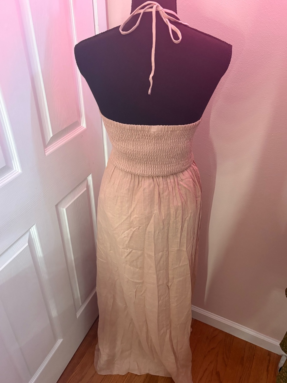la biz Blush Halter Cutout Maxi Dress - Picture 2 of 4